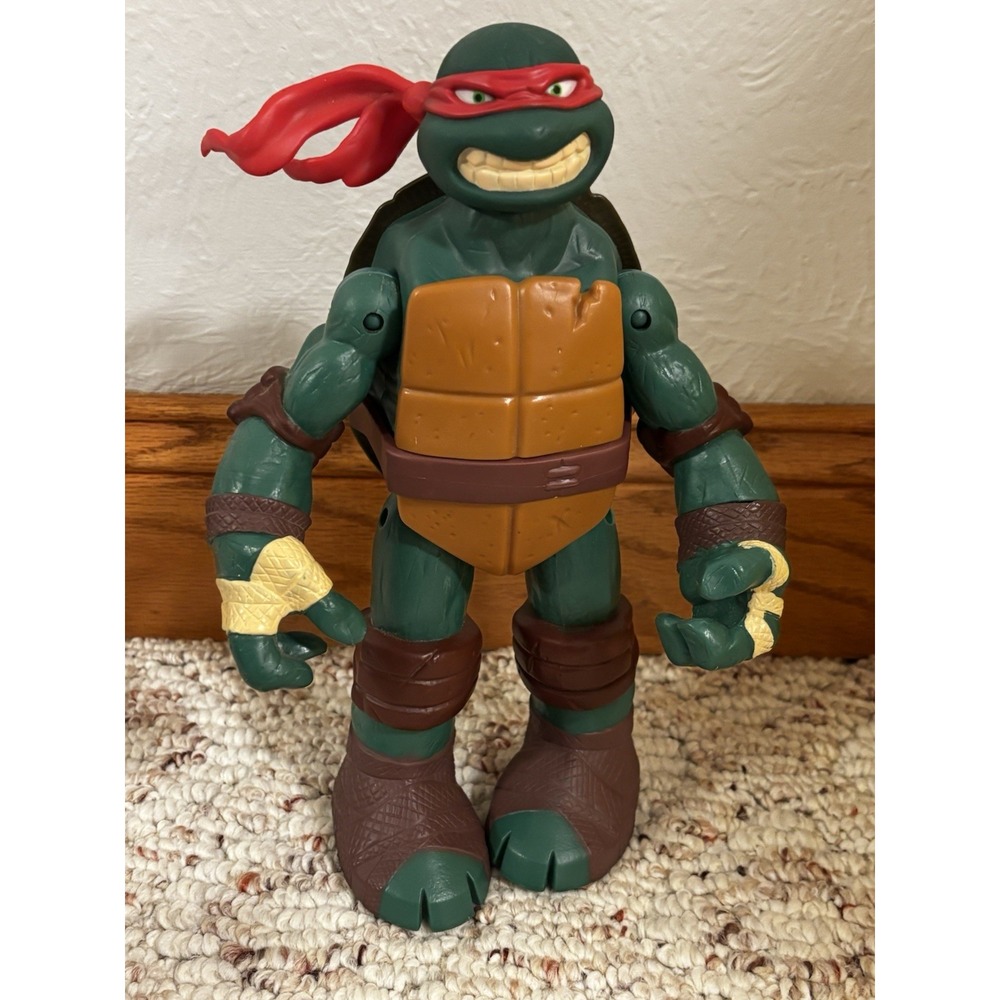 Large PLAYMATES 2012 RAPHAEL Action FIGURE TMNT Teenage Mutant Ninja Turtles 10"